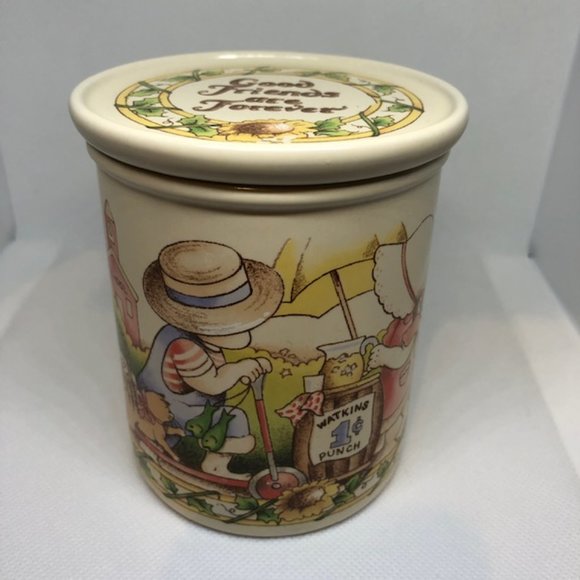 Vtg 1990 Watkins Country Kids Good Friends are Forever Mug and Coaster Set 10oz. - Picture 3 of 15